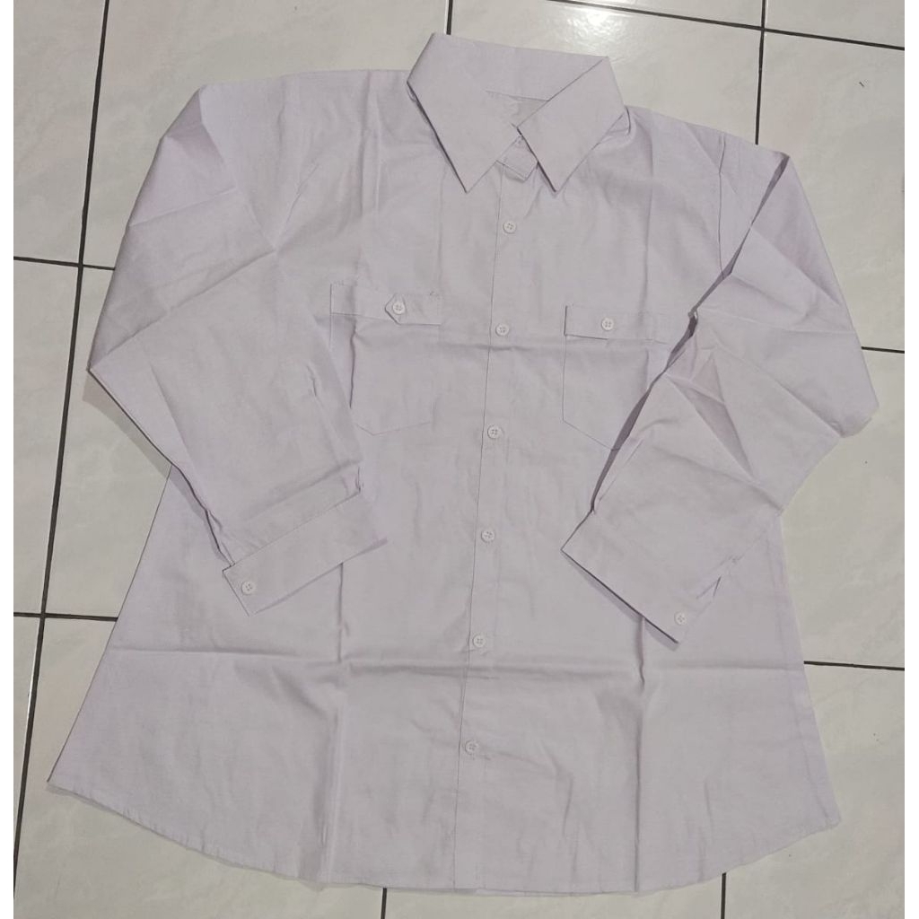 HEM PUTIH WANITA LENGAN PANJANG MANSET