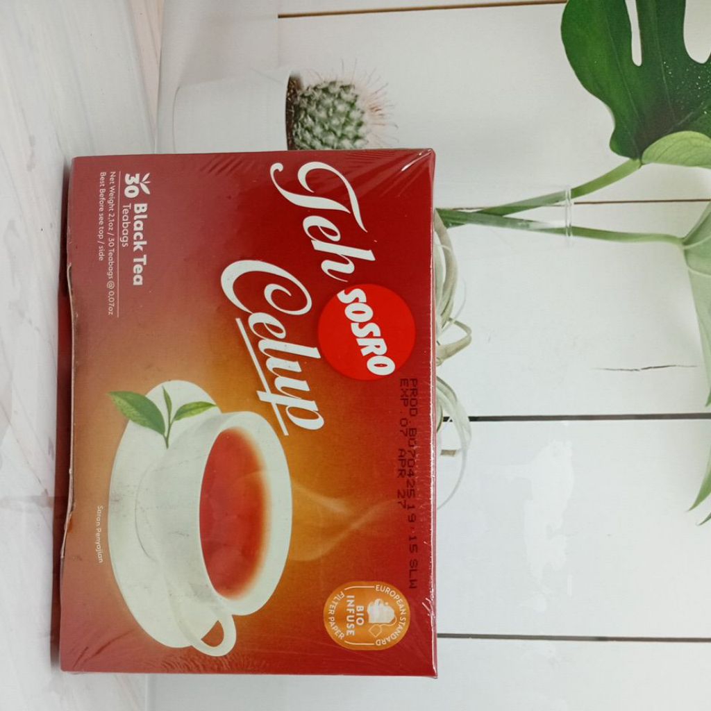 

Teh Celup Sosro Isi 30 Teabags – Teh Hitam Asli Segar & Aromatik | Minuman Sehat Harian