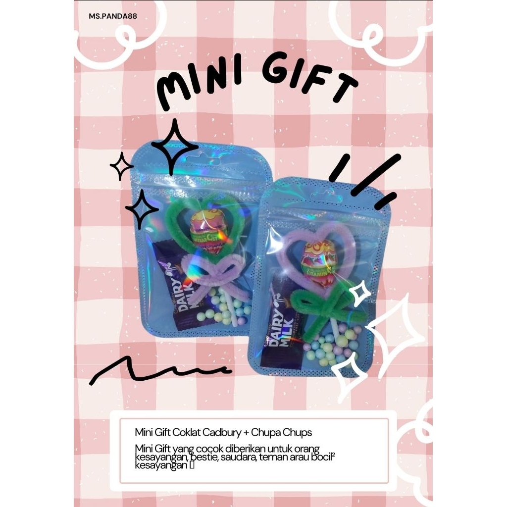 

Mini Gift Coklat Cadbury Mini Bites + Chupa Chups | Small | Minimal 2 pcs