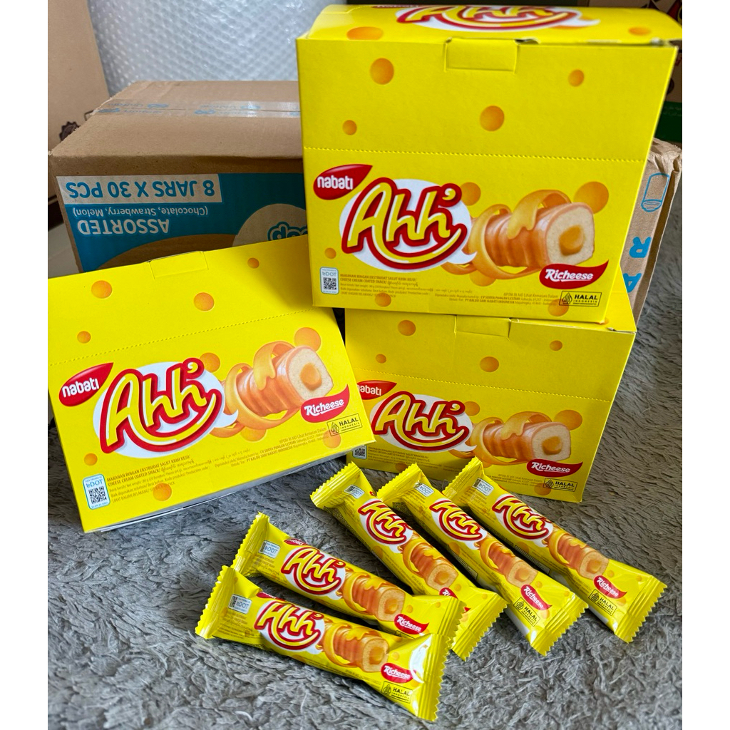

Nabati Ahh richese box 80gr ( 4gr x 20pcs ) ECER per box