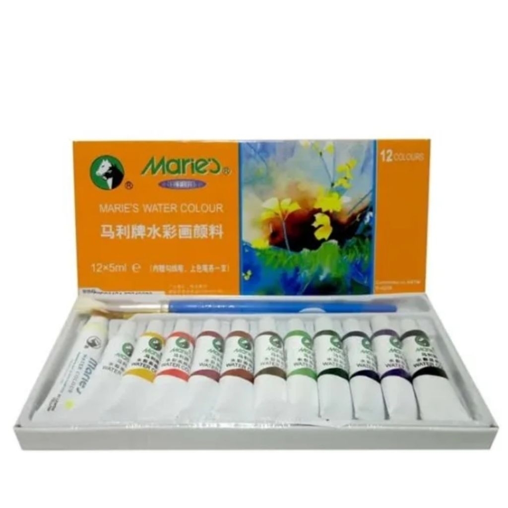 

Cat Air / Water Colour Maries 1 Set 12 Warna