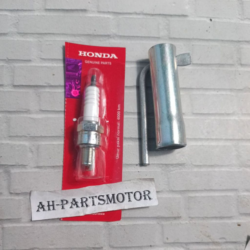 busi busy + kunci busi supra / grand / legenda / supra fit