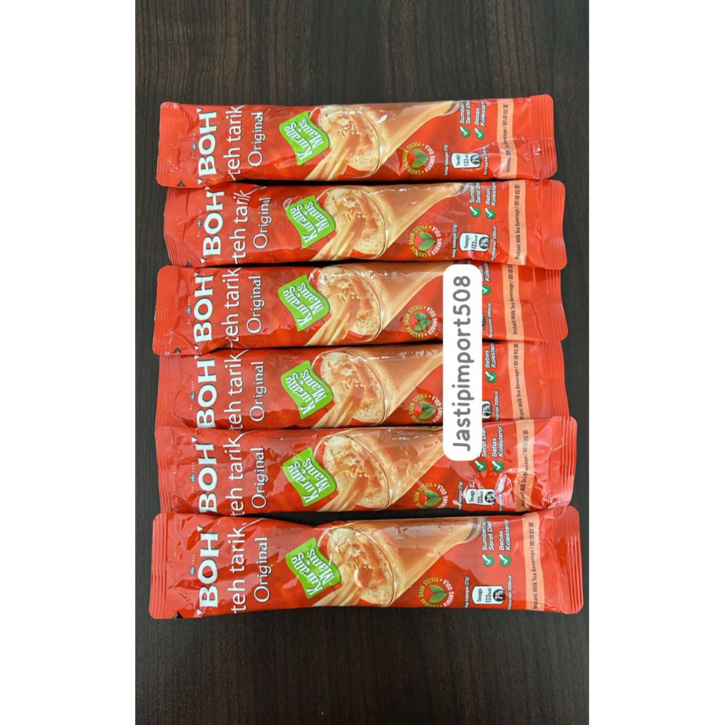

Boh Teh Tarik original less sugar sachet exp 2027