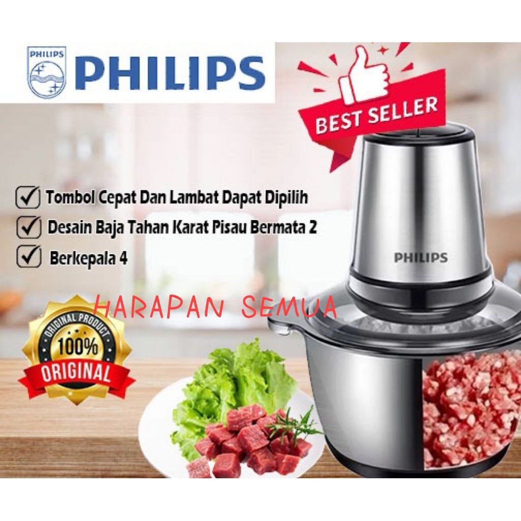 Chopper Daging Dan Bumbu Multifungsi Philips
