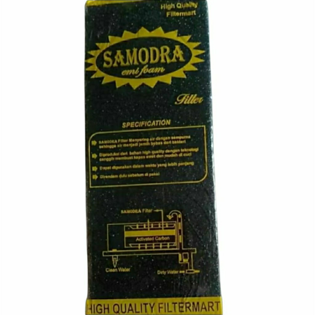 Kapas Busa filter aquarium Hitam. Kapas Busa Hitam 2 Lapis. Untuk Filter aquarium