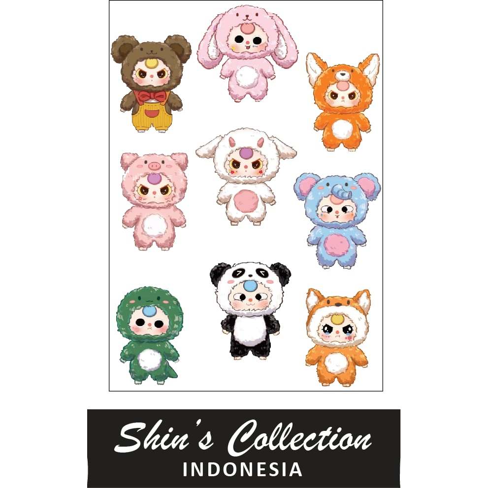 

Sticker stiker Baby Three cartoon 1 pc