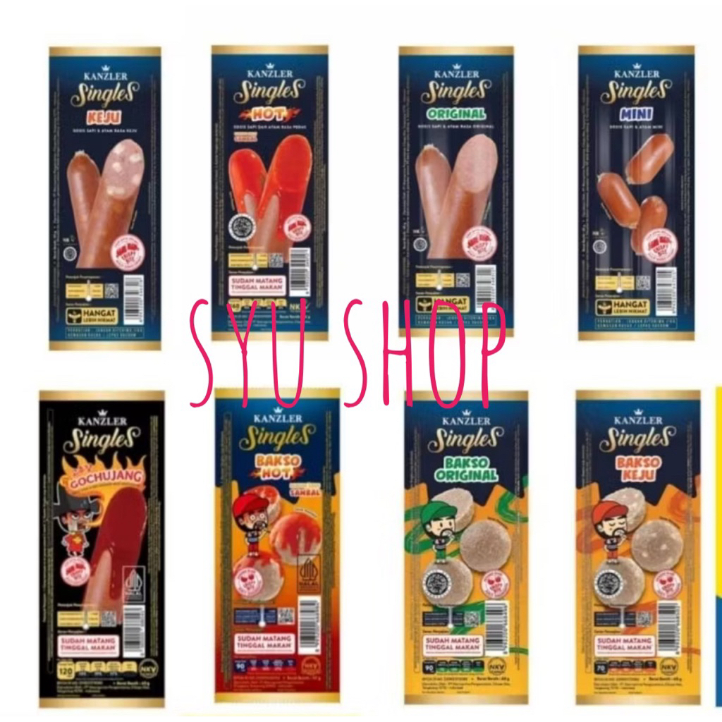 

sosis kanzler single singles orignal gochujang mini cheese hot bakso keju pedas