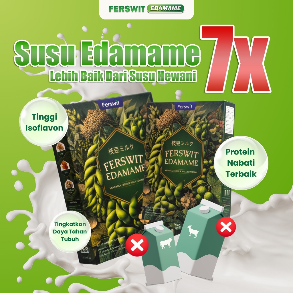 

Ferswit Susu Bubuk Edamame Jepang Murni Untuk Masalah Tulang & Nyeri Sendi