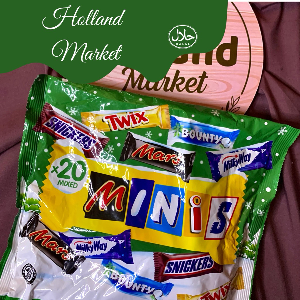 

Candy Minis (Snickers,Twix,Mars,Bounty,Milky Way)400gr Ori Belanda