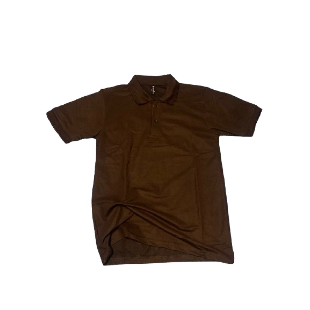 BERKAH.PANGESTU - Kaos polos coklat tua polo shirt pria | kaos kerah pria | kaos polos polo lengan p