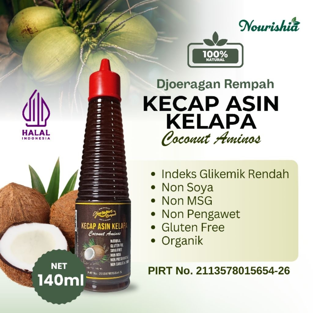 

Kecap Asin Kelapa Non Soya 140ml Coconut Aminos 140ml Djoeragan Rempah