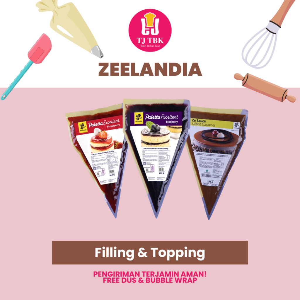 

[oddsolshop] pekanbaru/Zeelandia Rap Sauce 500GR Salted Caramel Paletta Blueberry Strawberry Srikaya