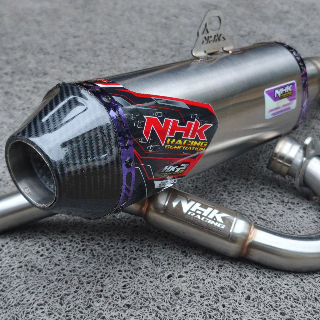 Knalpot NHK HK-02 PNP CRF 150 KLX 150 DTRACKER WR 155 STAINLESS SUARA BASS ADEM