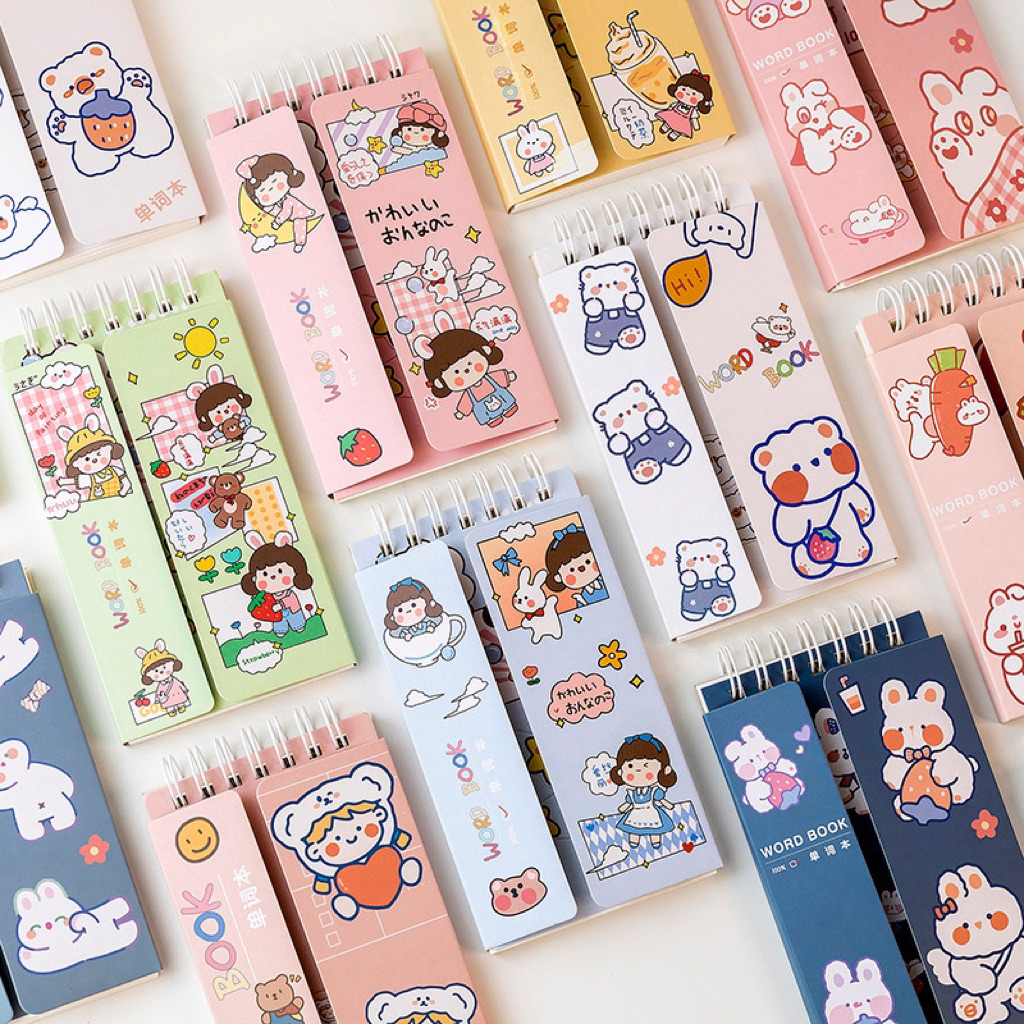 

MELOTOD Buku Note Book Kecil Notepad Sticky Notes Alat Tulis Anak Karakter Motif Lucu