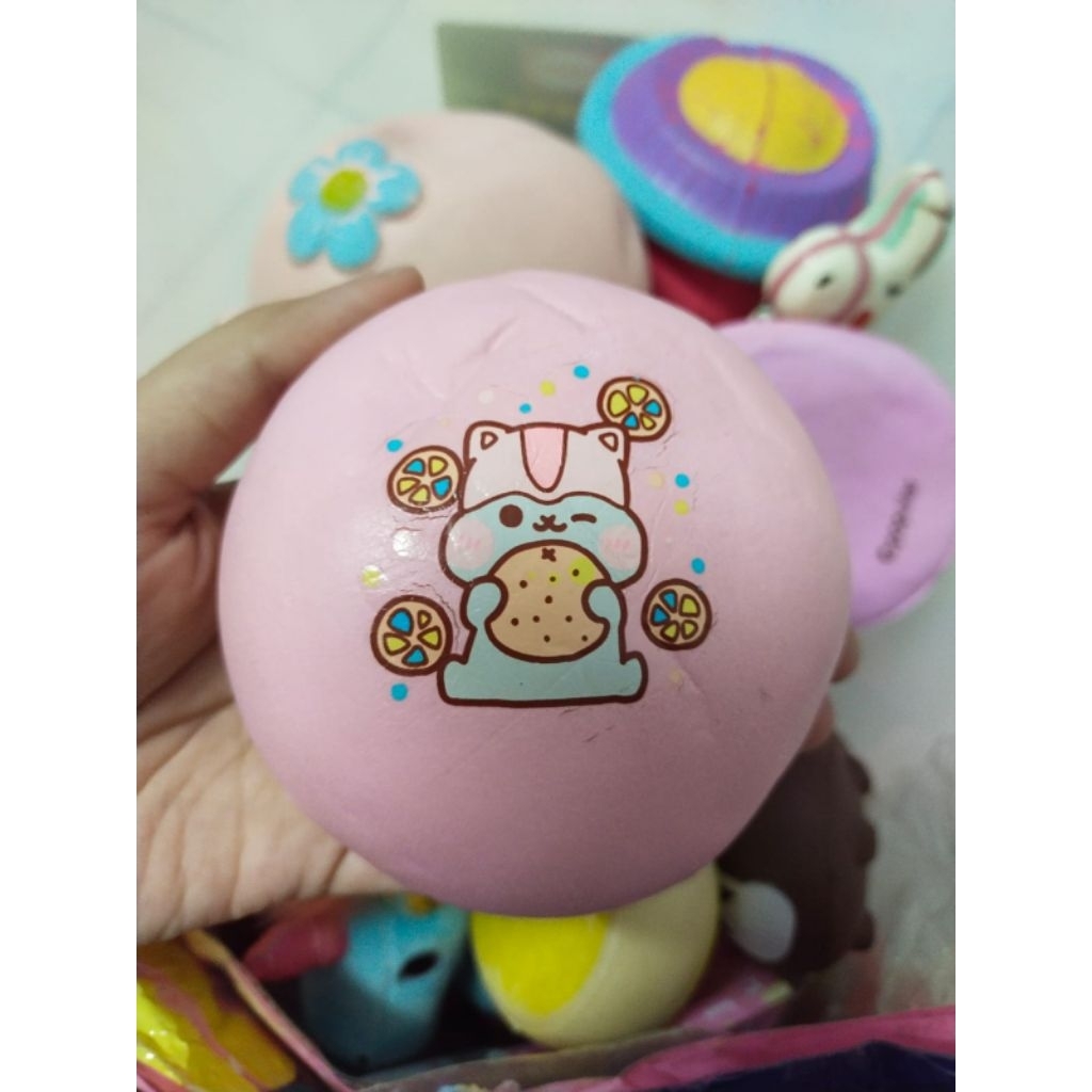 PRELOVED licensed squishy poli fruity bun