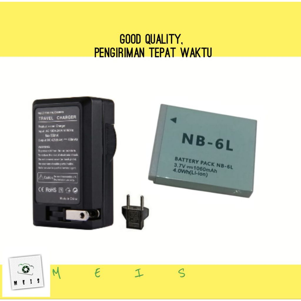 Baterai & Charger Canon PowerShot S90 S95 S120 S200 - Batre Casan