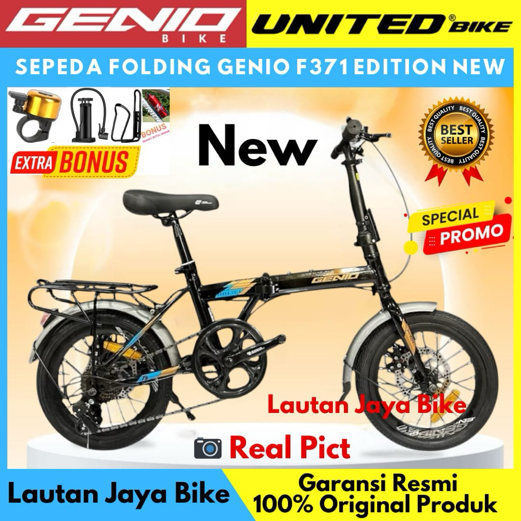 Sepeda Lipat 16 Genio F371 By United Warna Terbaru