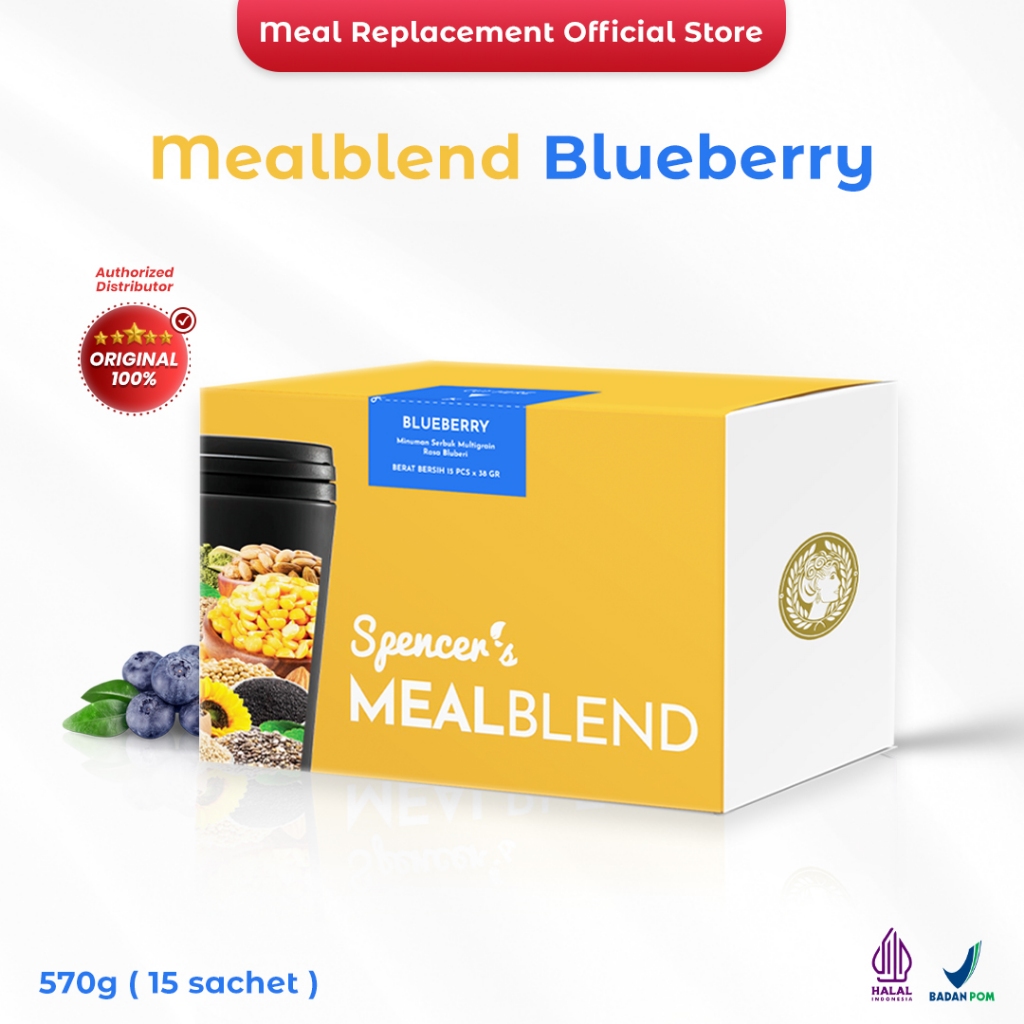 

Spencer's MealBlend Meal Replacement - Multigrain Slimming Drink - Pengganti Makanan Bpom Spencer