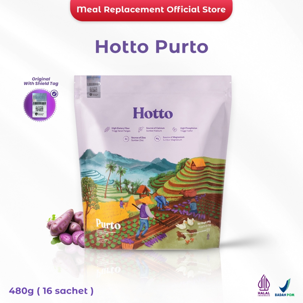 

LINDU Hotto Purto Multigrain with Purple Potato 1 Pouch - Extra Bubble Wrap