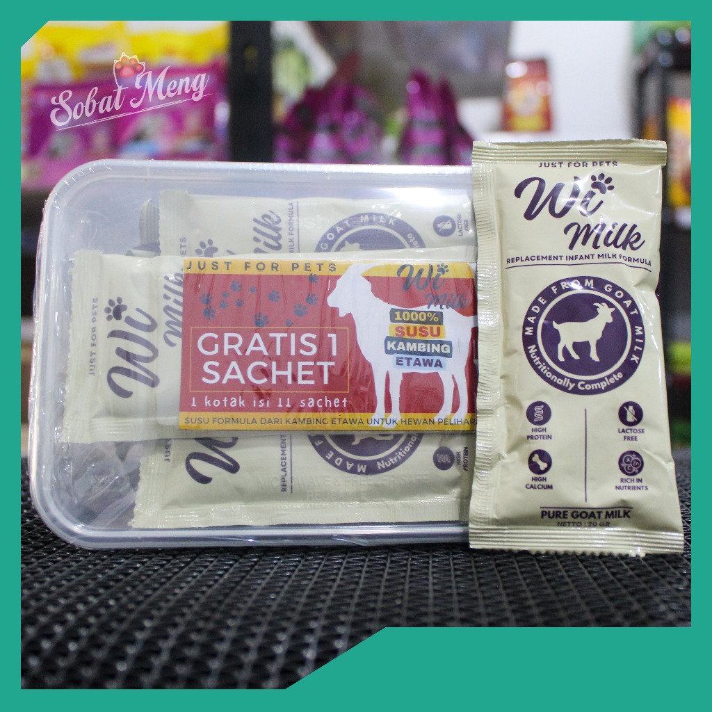 WI MILK 20G 1 BOX ISI 11 | SUSU HEWAN KUCING ANJING KELINCI WI MILK