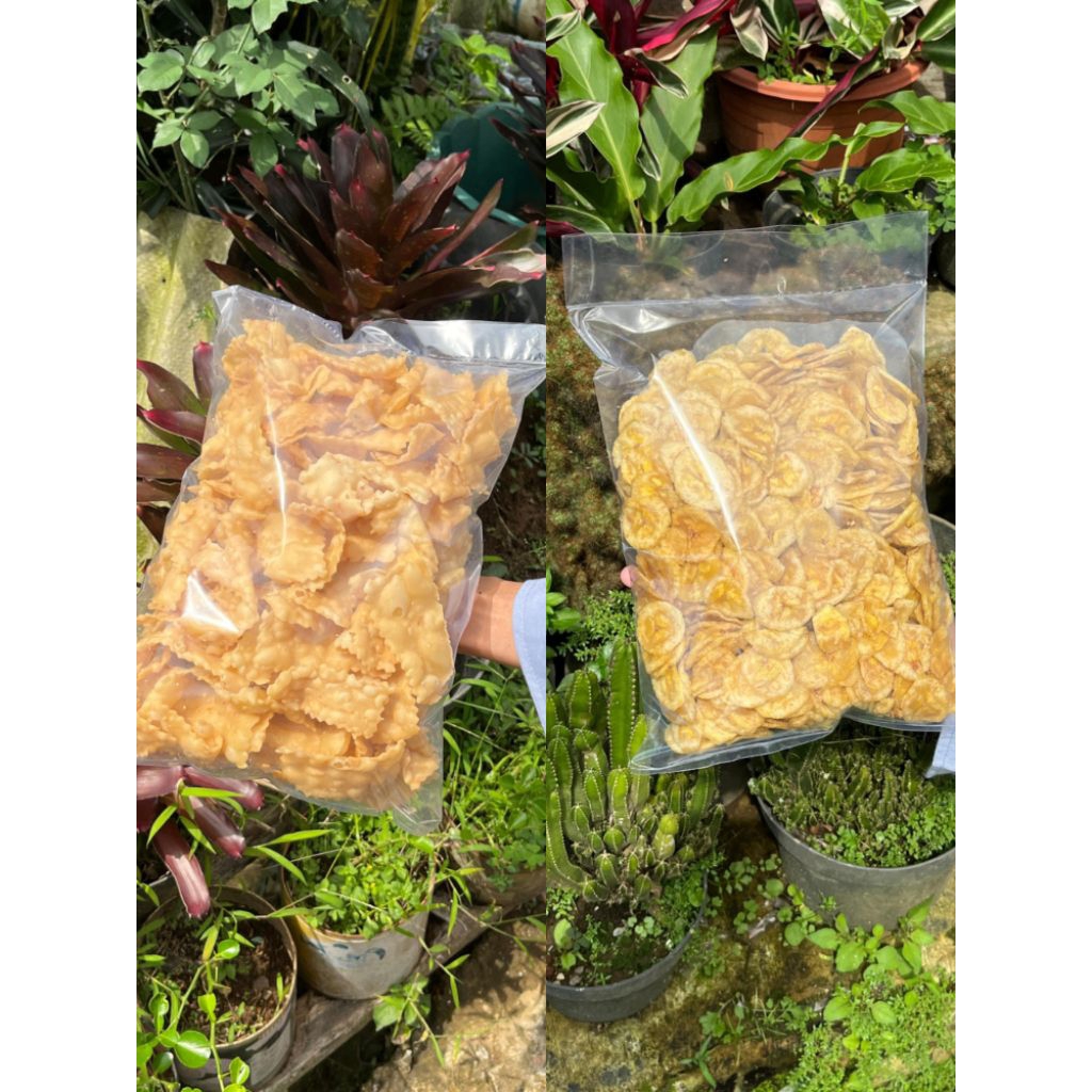 

PAKET HEMAT 2in1 - Keripik Pisang + Pangsit Kriuk || Cemilan Renyah dan Gurih