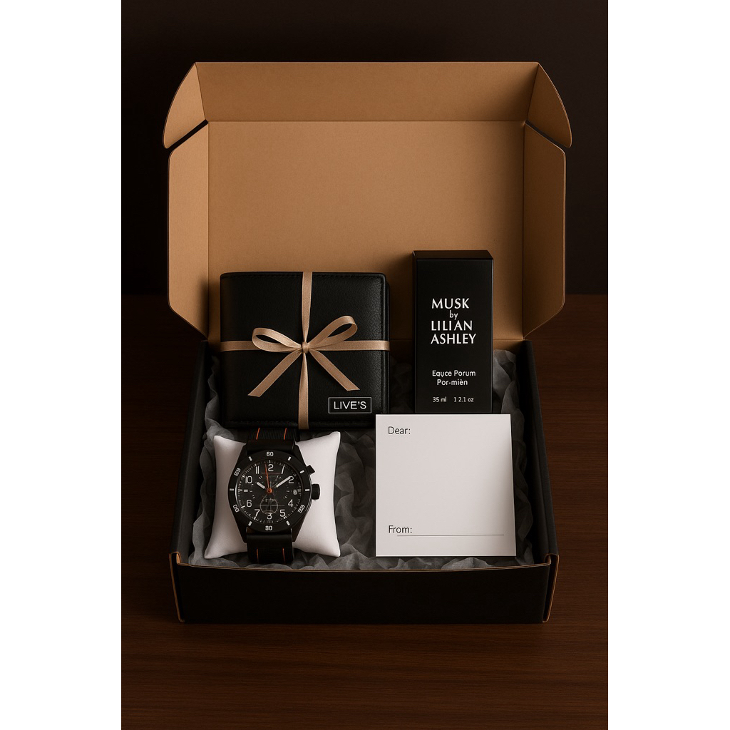 

Kado Cowok Elegan – Isi Parfum, Dompet & Jam | Hadiah Ulang Tahun Pria