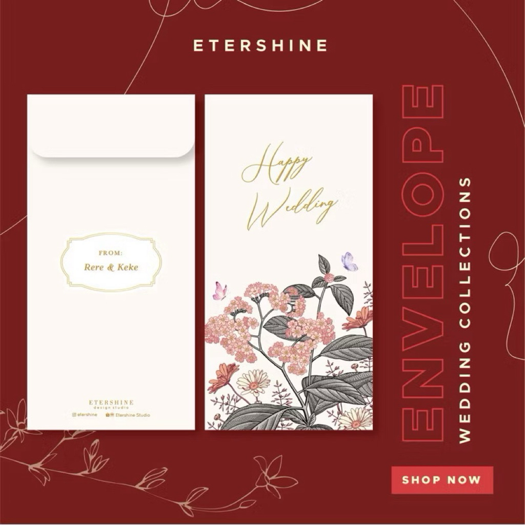 

Custom Amplop Kondangan Angpao Wedding Etershine