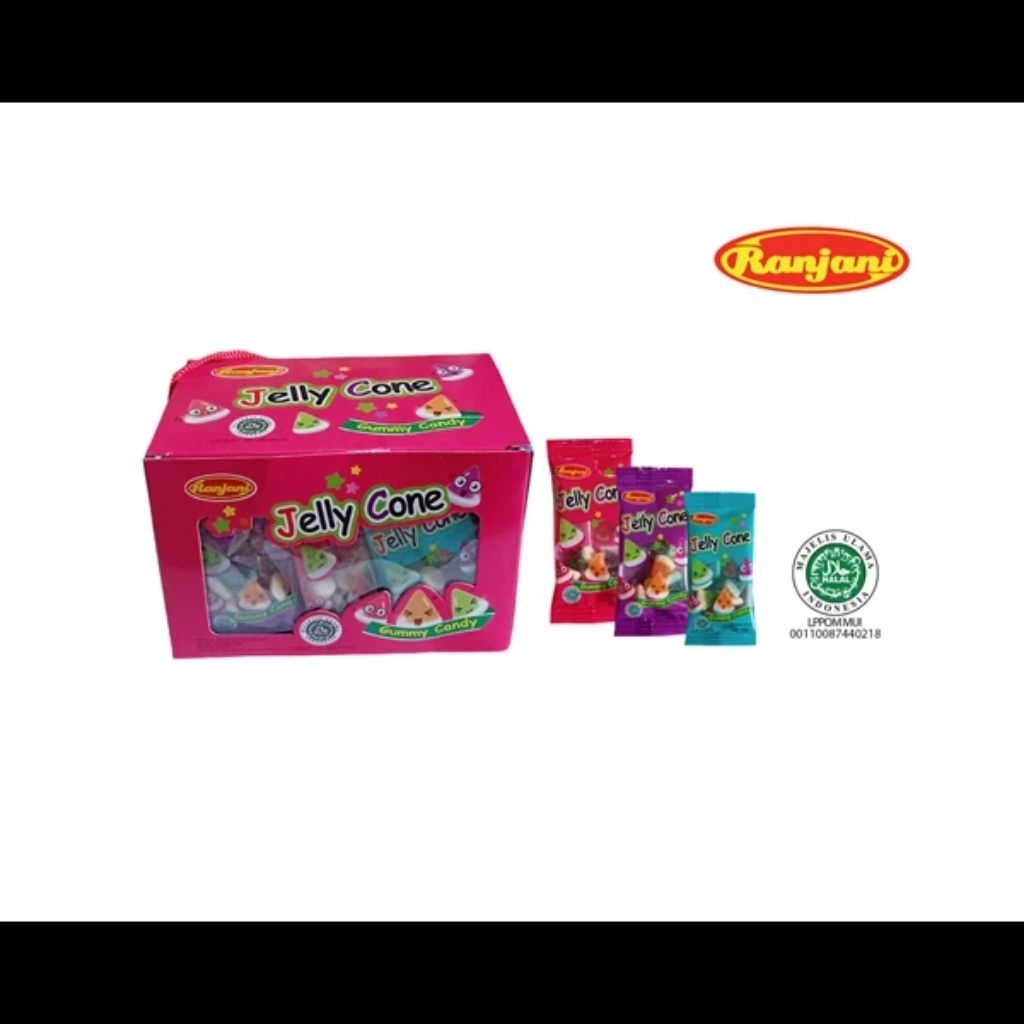 

Permen Gummy Candy Jelly Cone 1 box Isi 30 Packs