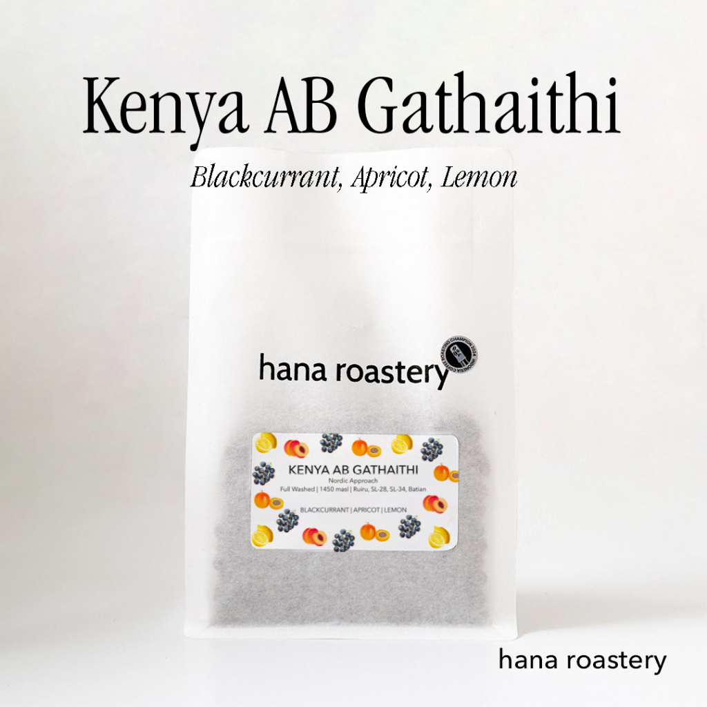 

Kenya AB Gathaiti Blackcurrant - Full Wash - Hana Roastery - 150 gram