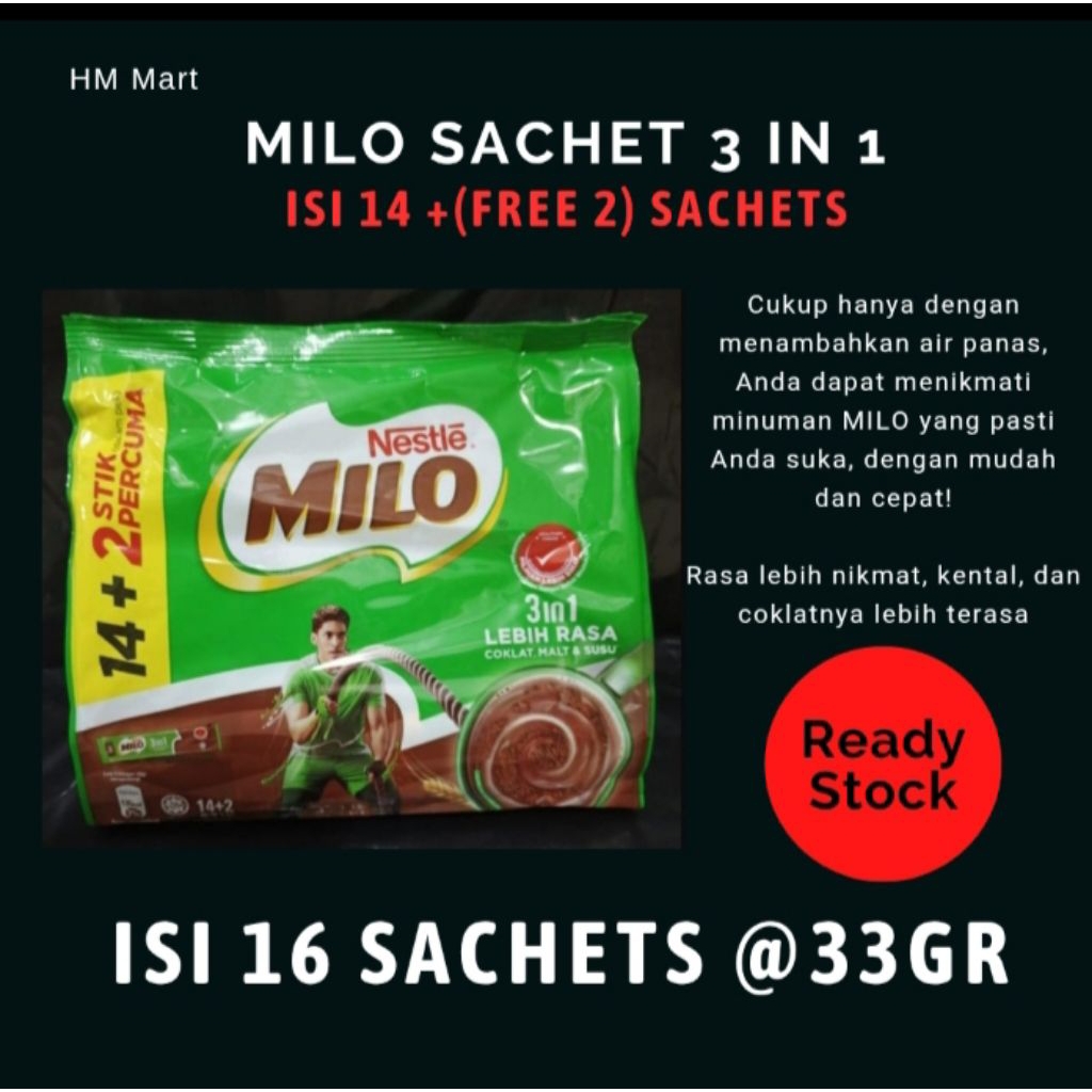 

Susu Milo 3 in 1 Stik