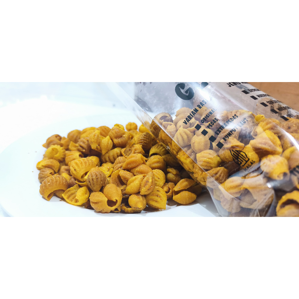 

Cemilan Makaroni Kerang Glamour Snack