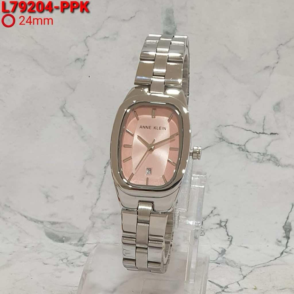 Original Premium Jam Tangan Wanita Cewek Rantai Simpel Krepyak Murah Anne Klein Tanggal Aktif