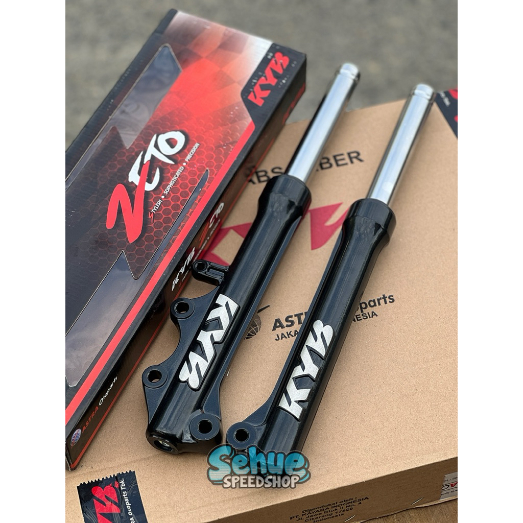 Shock depan original kyb zeto hitam matic / bebek