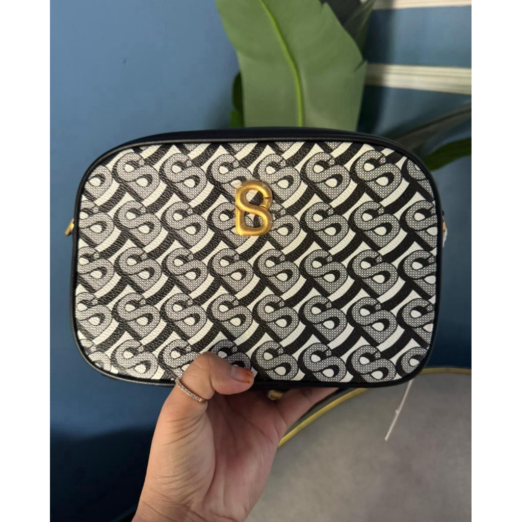 Bimu Crossbody Bag Buttonscarves Black