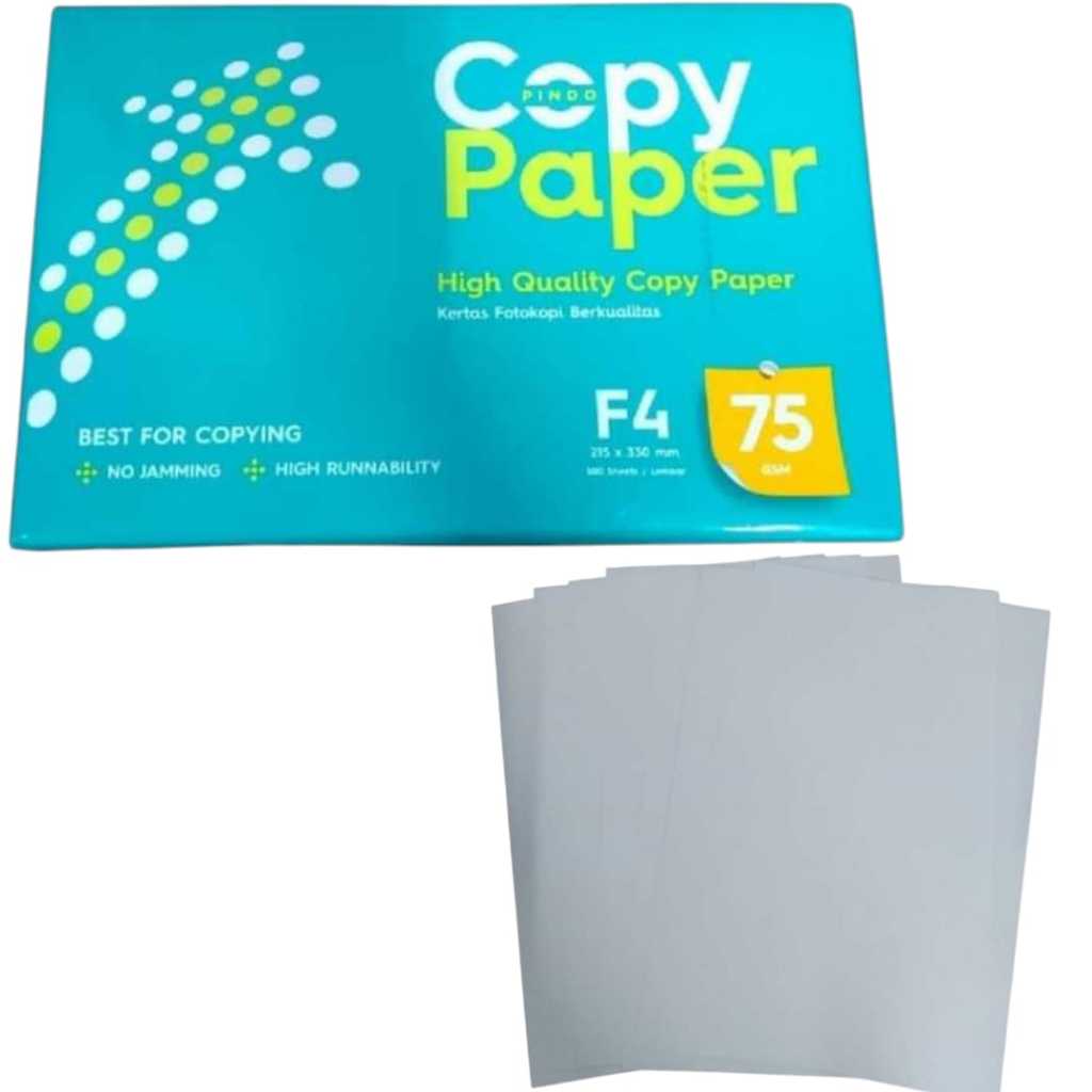 

Kertas Hvs Ukuran F4 / Copy Paper / Kertas Fotocopy 75 GSM Isi 50 Lembar Murah