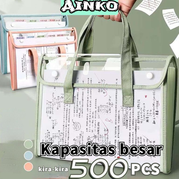 

KODE M79V Transparan File Folder Document Bag Tas Dokumen File A4 Ukuran Folio Tas Berkas Dokumen Map Folder Bag 13 Sekat