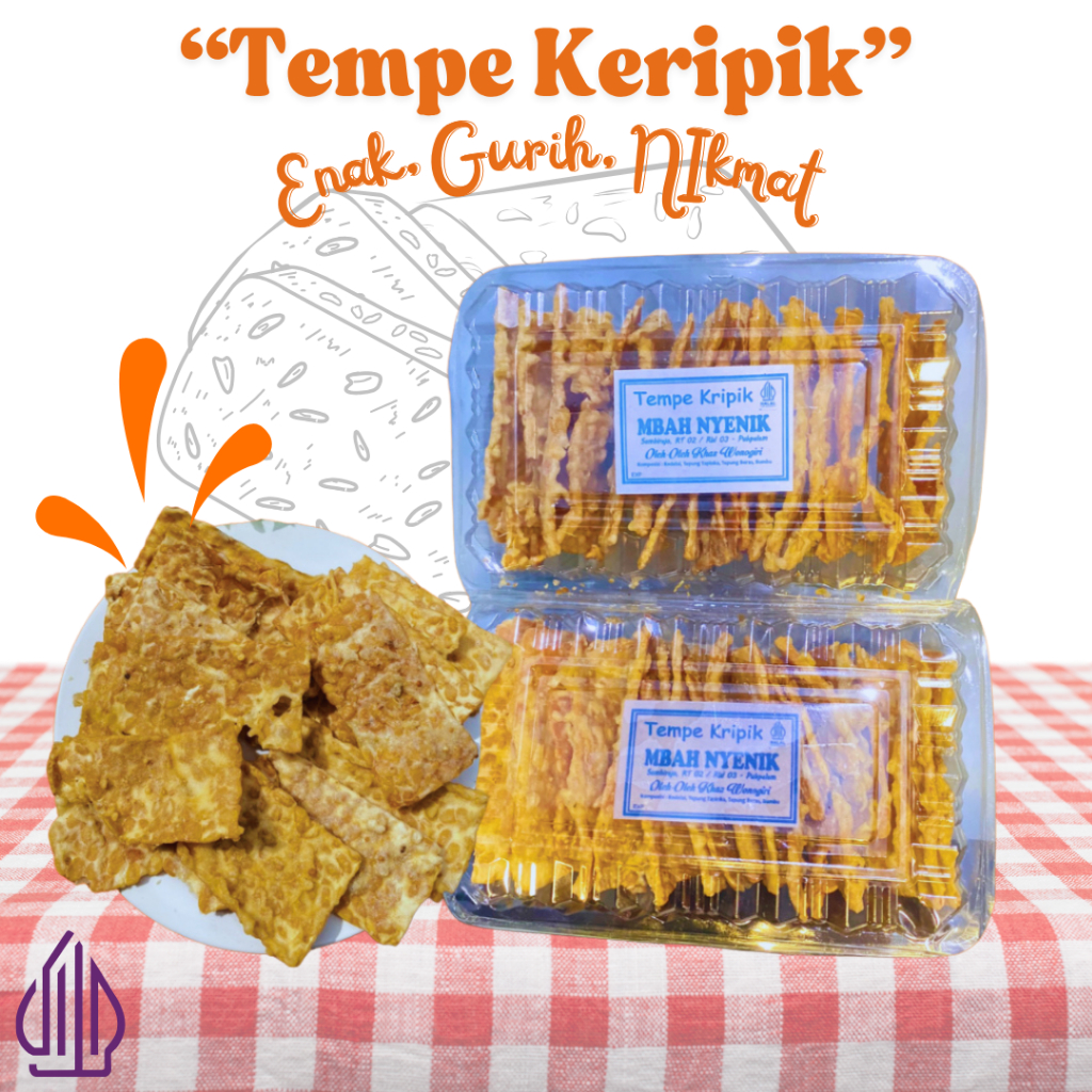 

Best Seller Tempe Goreng Renyah Keripik Tempe Mbah nyenik Gurih Lezat Asli Wonogiri / Tempe Keripik Renyah daun Jeruk Oleh Oleh Asli Wonogiri
