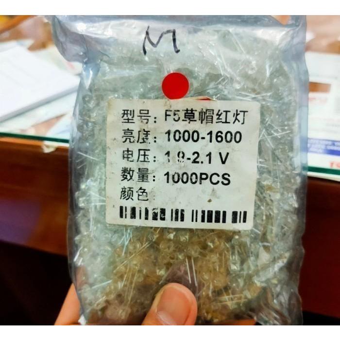 led strawhat straw hat 5mm 5 mm superbright super bright merah