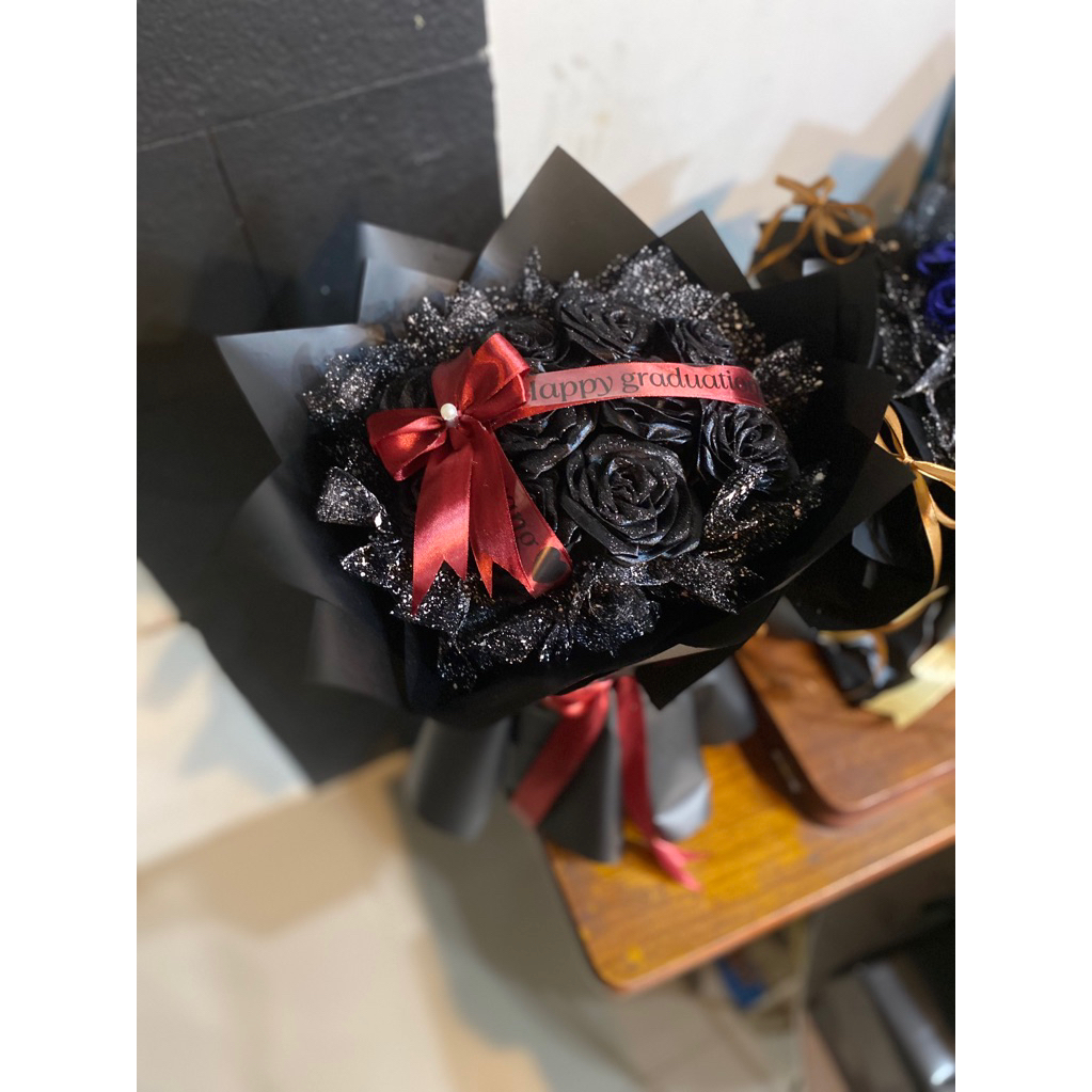 

buket satin 10 tangkai