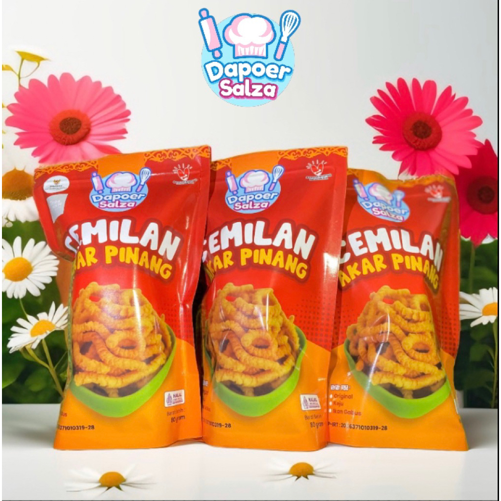 

Cemilan Akar Pinang Original / rasa Bawang