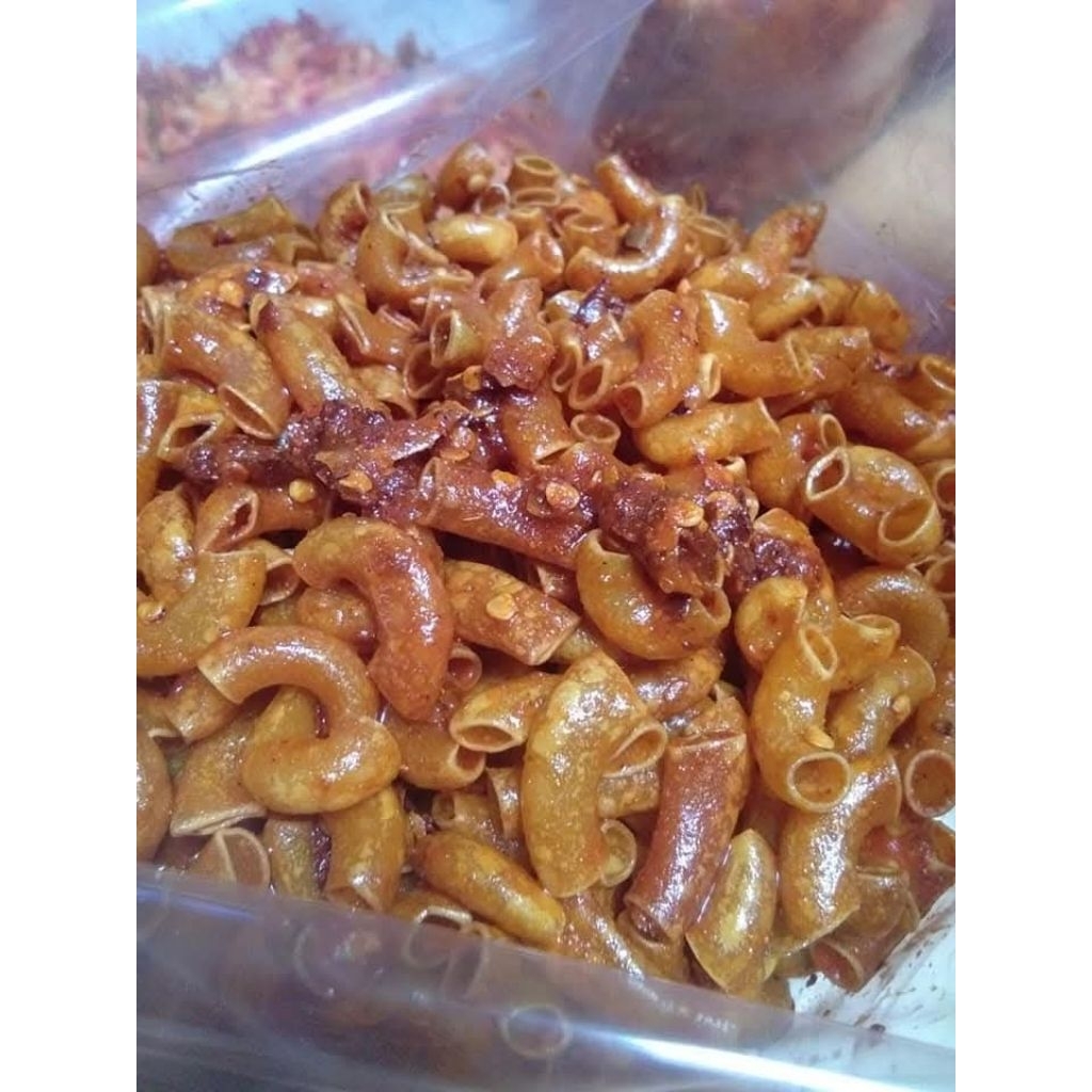 

makaroni cikruh porsi icip icip/food taster/makaroni pedas