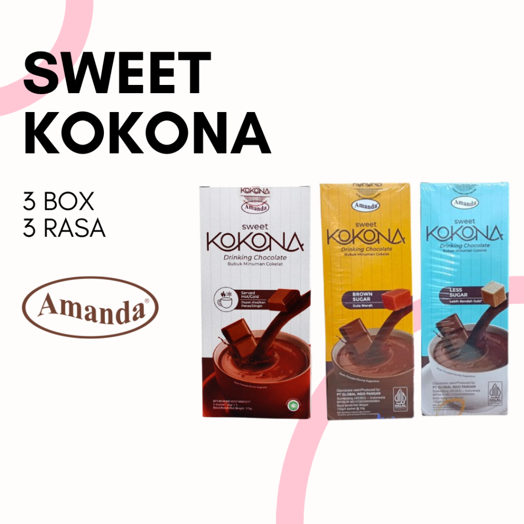 

Sweet Kokona Paket 3 Box - Minuman Coklat Kereta API by Amanda Brownies