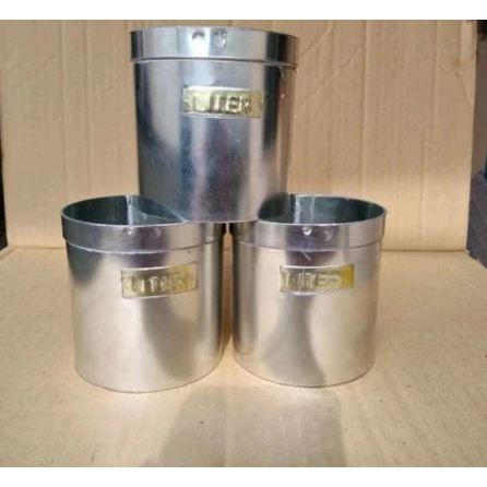 Literan/Takaran Beras ukuran 1 liter Stainless