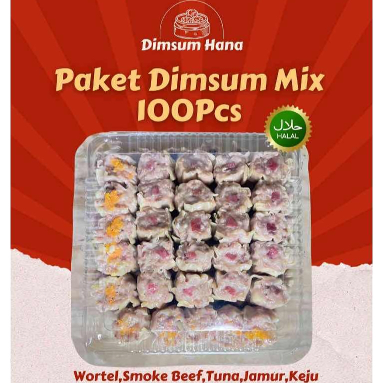 

TERLARIS!!! Dimsum ayam Premium isi 100pcs | Mix toping frozen | Fresh and Dealicious