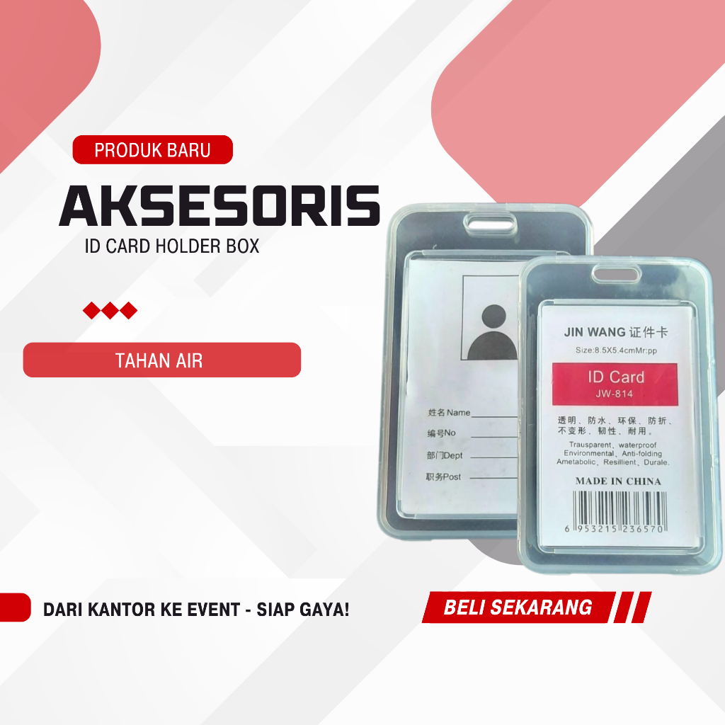 

Card Holder Box | Tempat Penyimpanan ID Card Buka Tutup