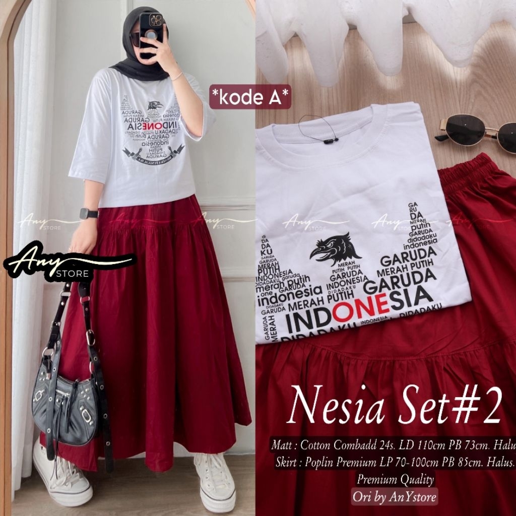 NESIA SET, NESIA SET#2, NESIA SET#3, NESIA SET #5, STELAN AGUSTUSAN, kEMERDEKAAN, DIRGAHAYU, NEIRA S