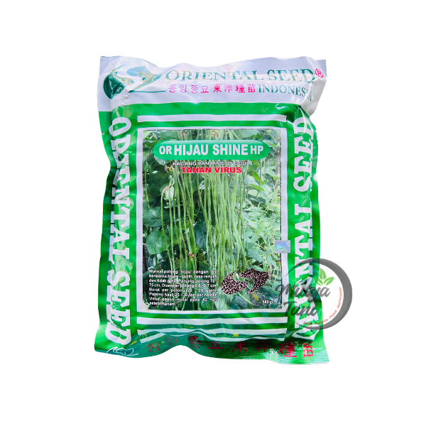 Benih Kacang Panjang Hijau Shine Tahan Virus Oriental Seed 500 Gram