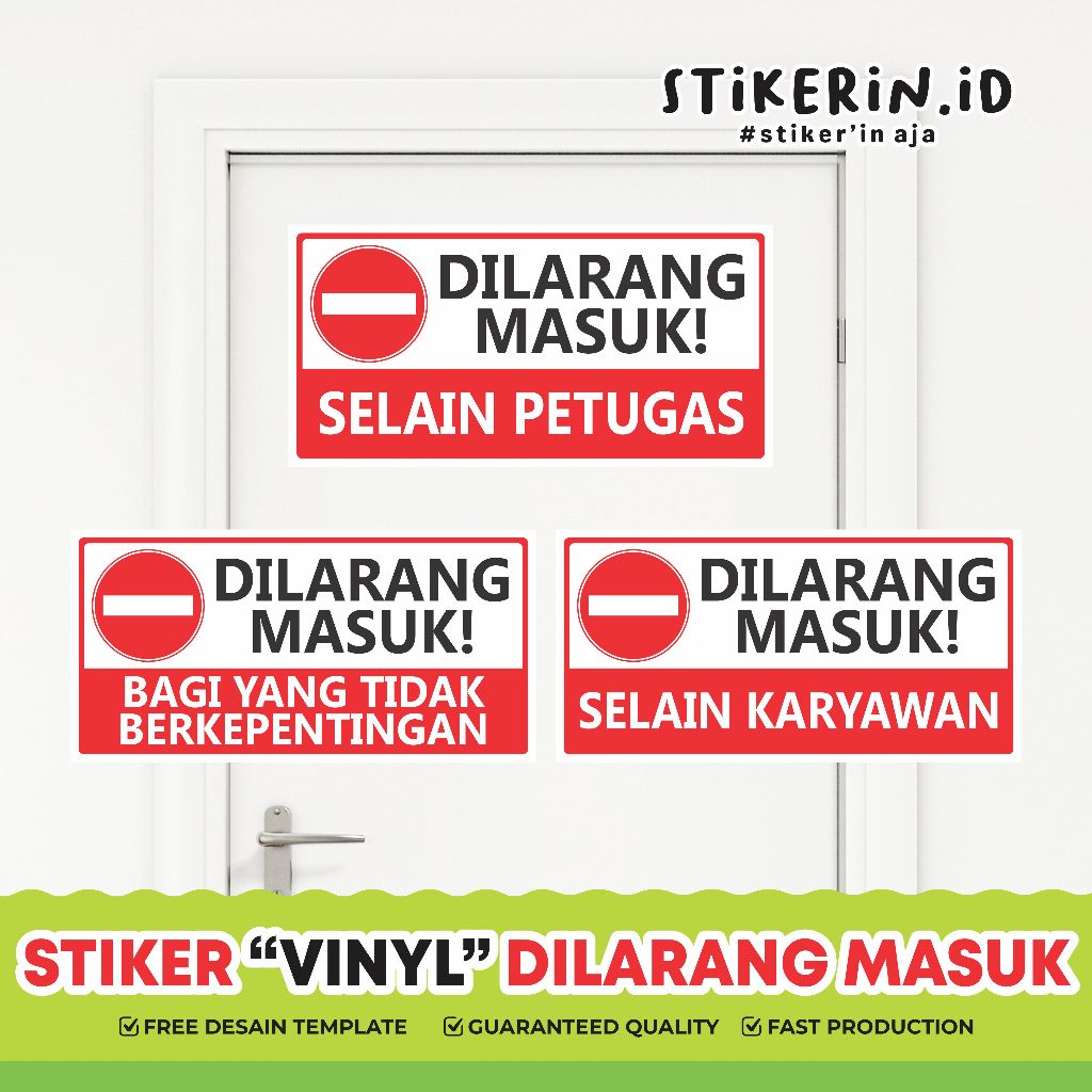 

Stiker Dilarang Masuk / Stiker Dilarang Masuk / Dilarang Masuk Stiker