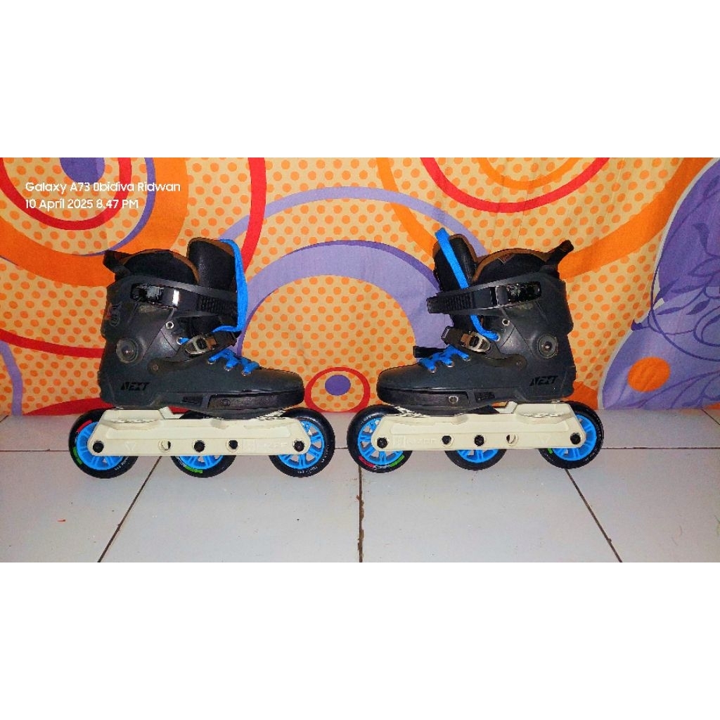 sepatu roda powerslide next with kizer flux frame hybrid