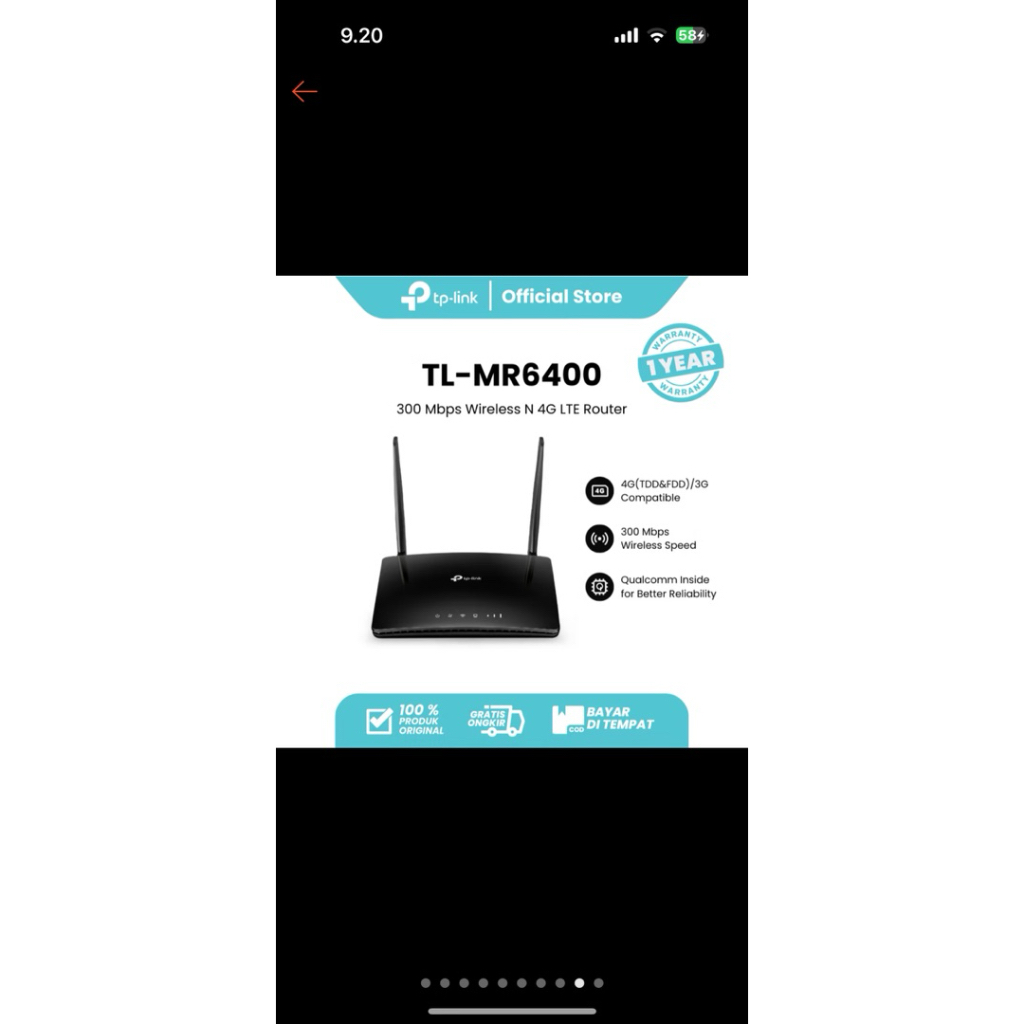 TP LINK MR6400 & MR100